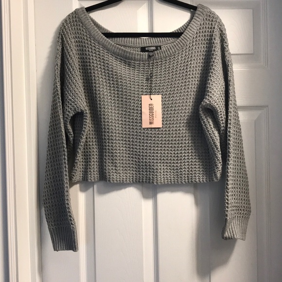 NWT Misguided petite off the shoulder sweater - Picture 1 of 2